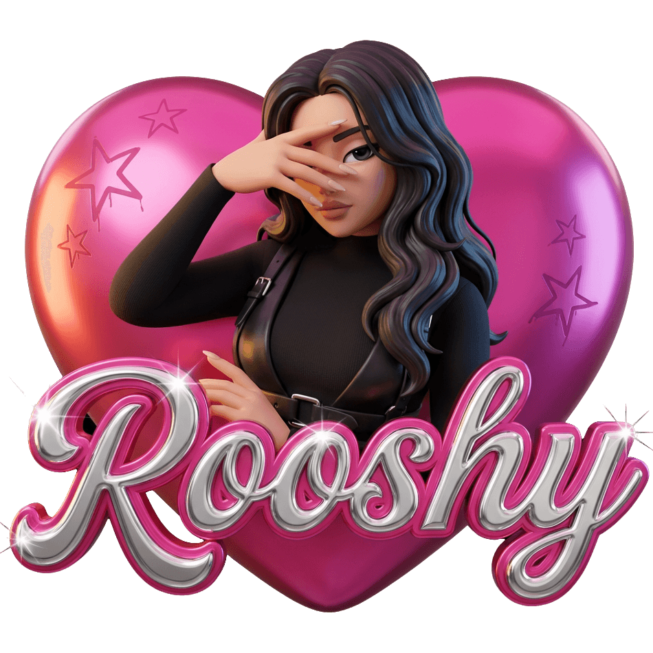 Rooshy بالأسود