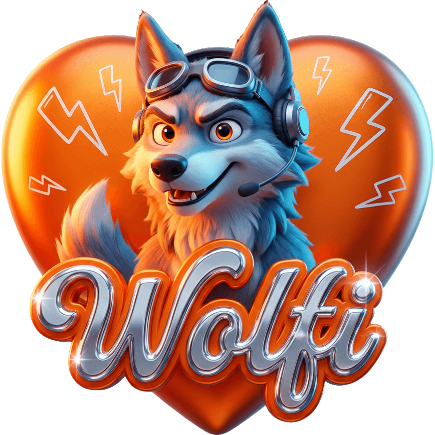 Grinsender Wolf
