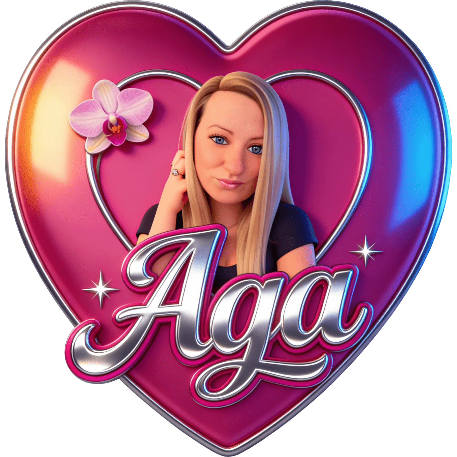 Aga z Orchideą