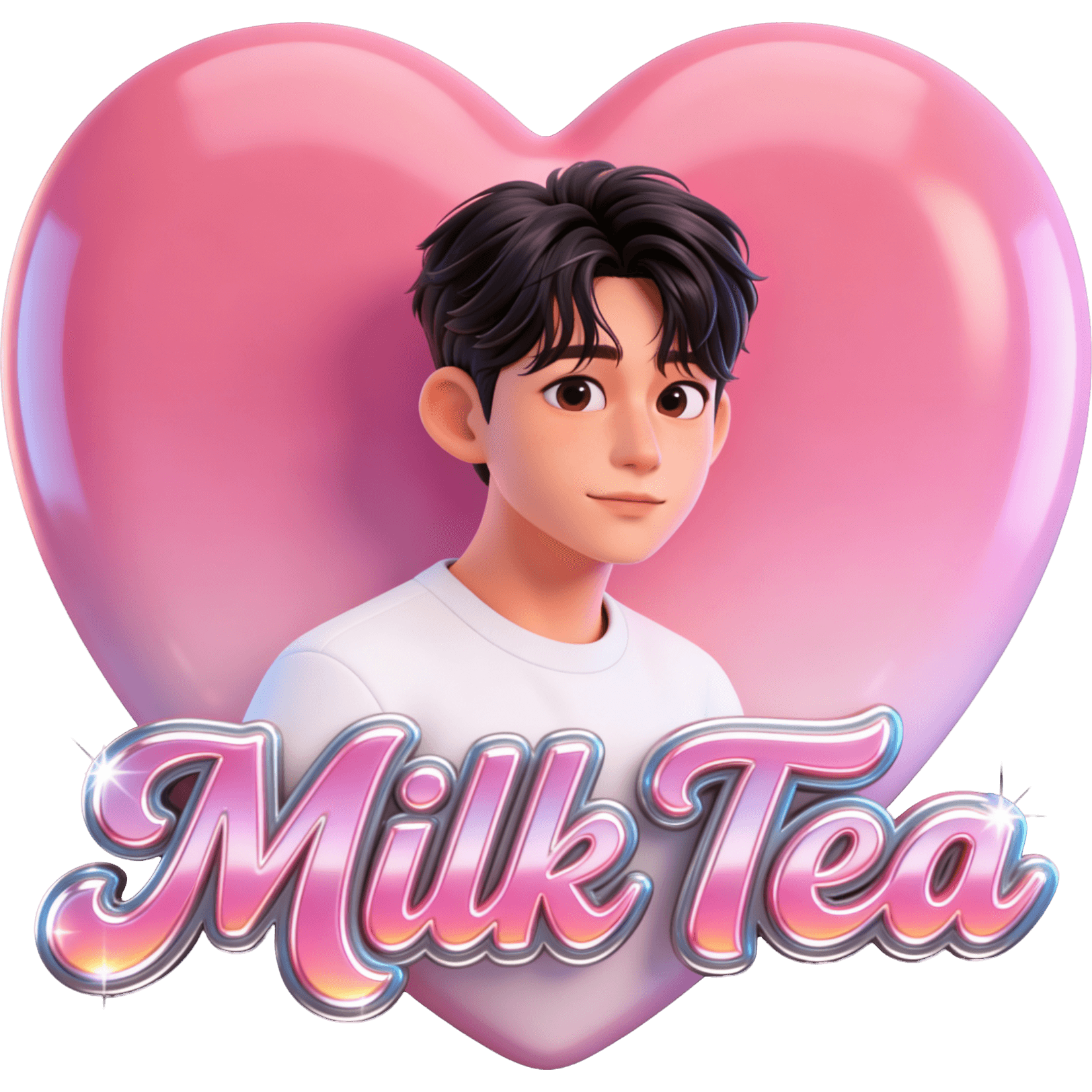 Milk tea heart 