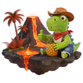 TinyDiny Volcano