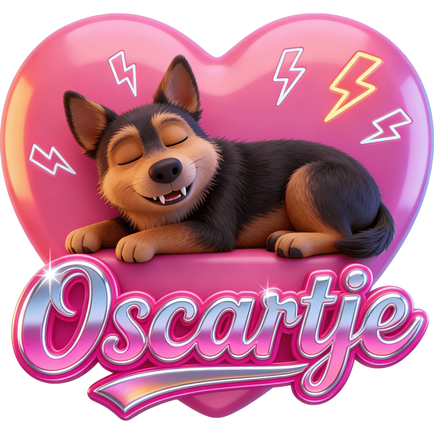Oscar slaapt
