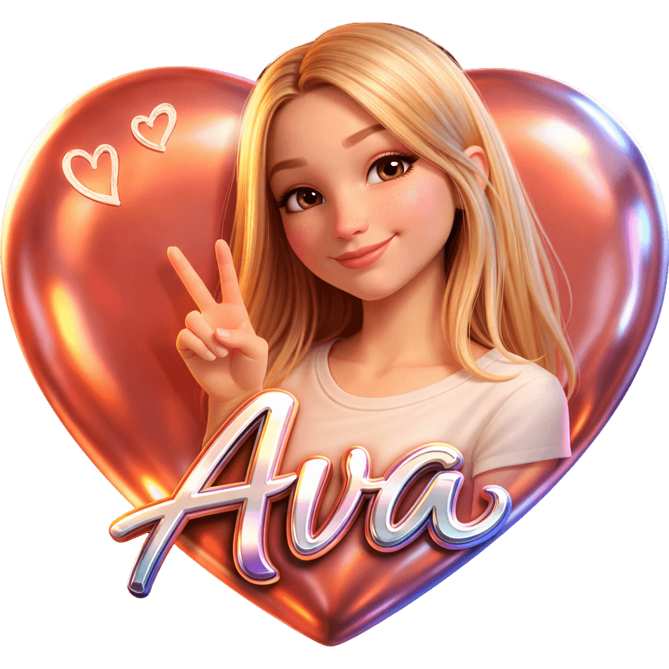 Ava Peace Sign