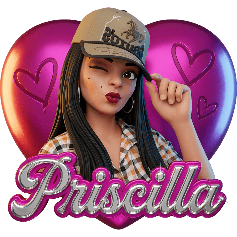 Boné da Priscilla