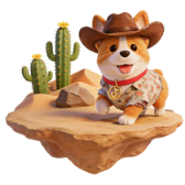 Cooper  in Desert