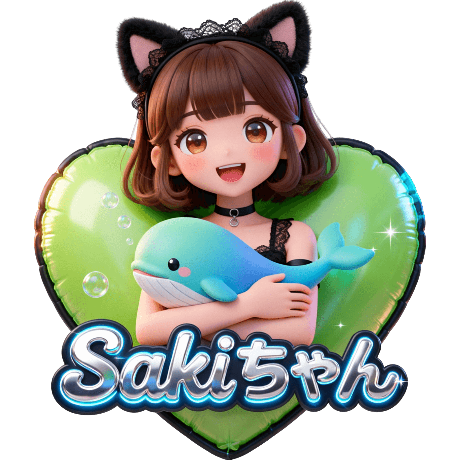 Sakiちゃんクジラ