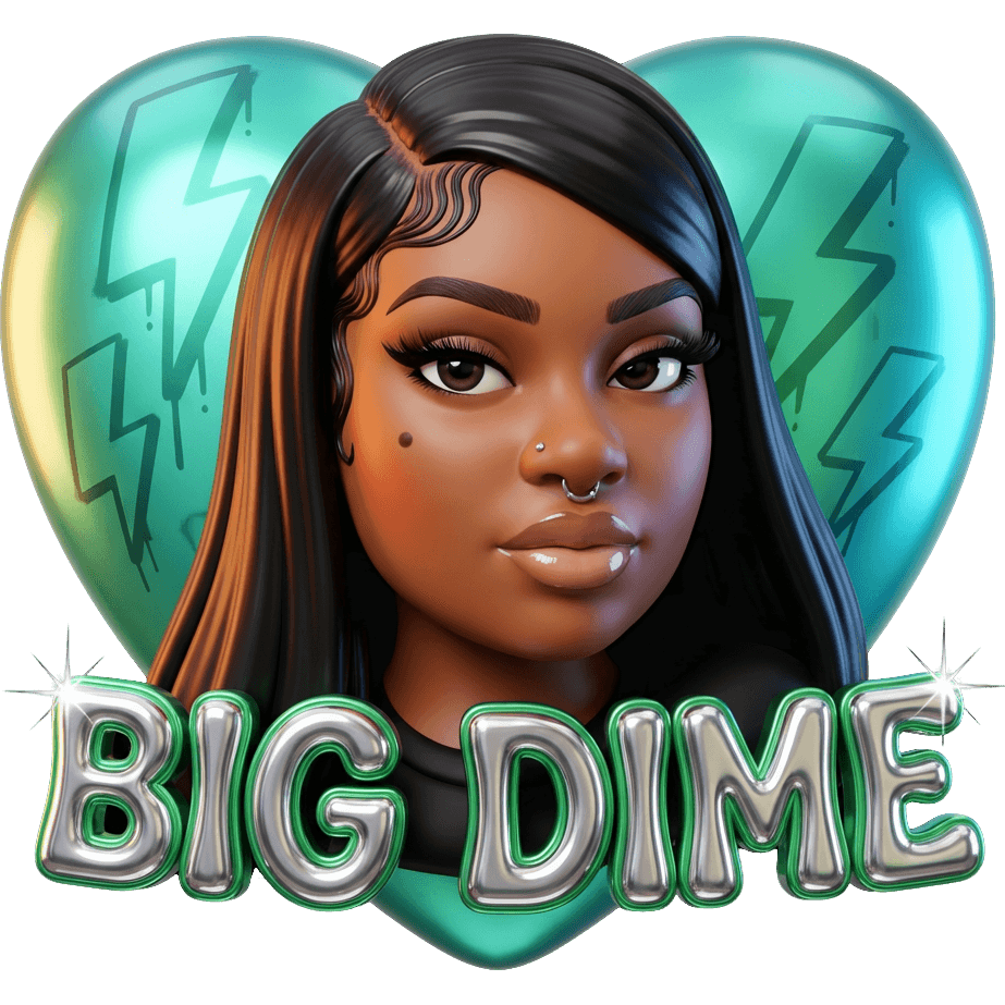 Teal Big Dime