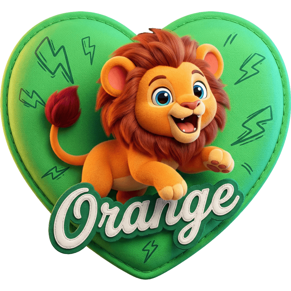 Orangenlöwe
