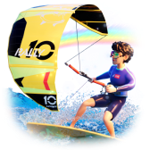 Kite riding