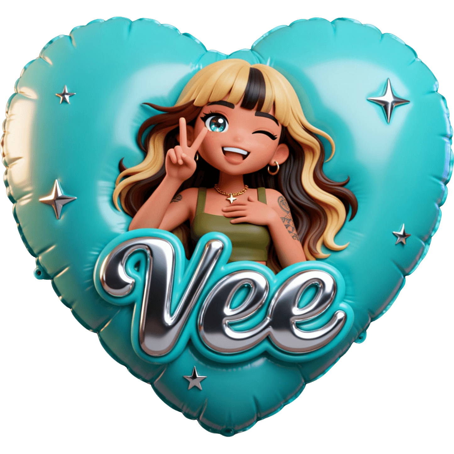 Teal Vee