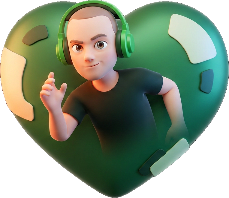 Green Headset