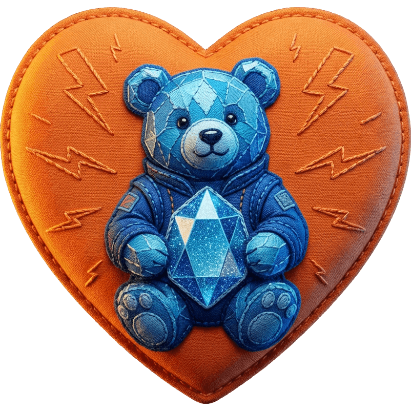 Blauer Teddy