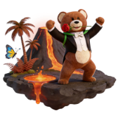 Tom in Volcano