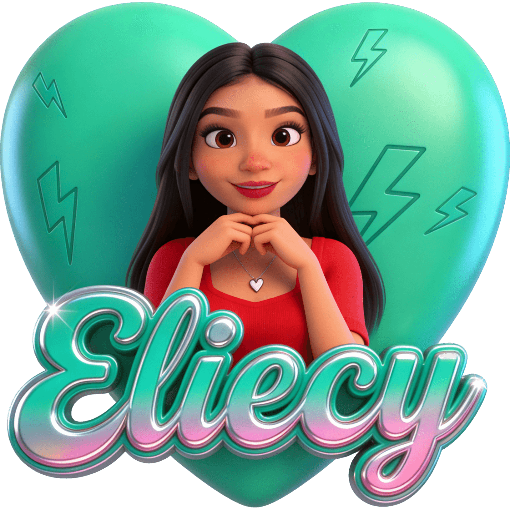 Eliecy de rojo