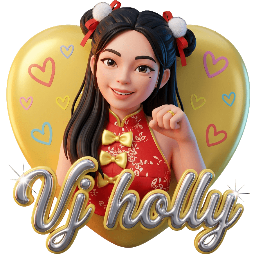Vj holly ชุดแดง
