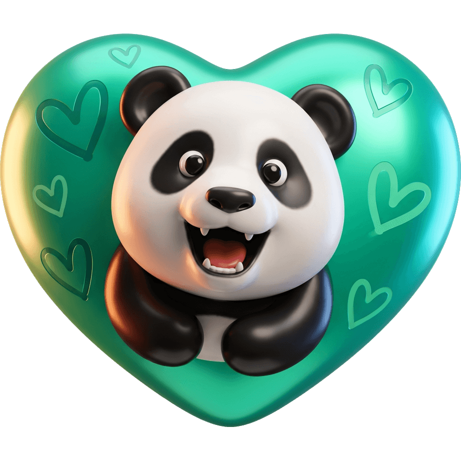 Panda Turquesa