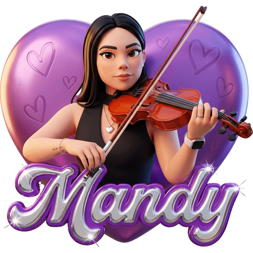 Mandy al Violín