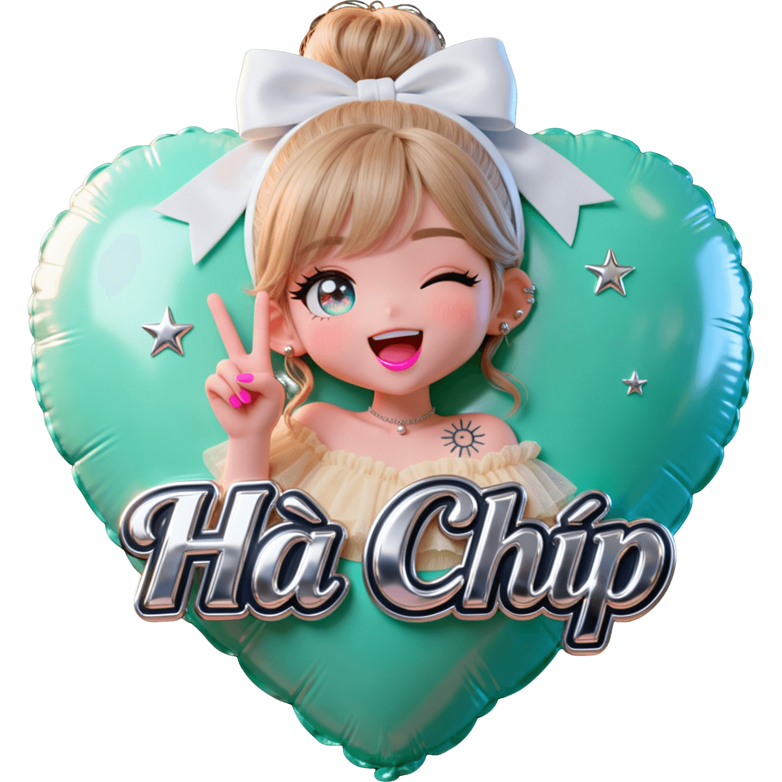 Hà Chíp Nơ Trắng