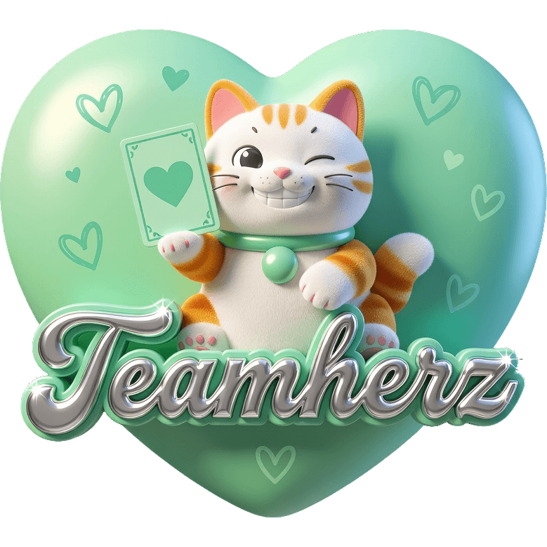 Teamherz Katze